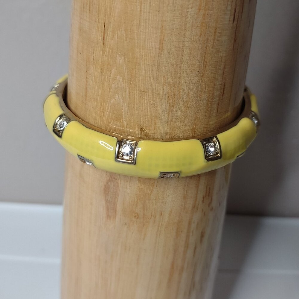 7 Inch Yellow Hinged Bracelet